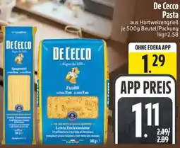 Edeka De Cecco Pasta Angebot