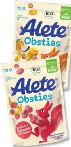 Budni Alete Bio Kindersnack Obsties Angebot