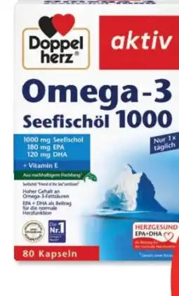 Budni Queisser Pharma Doppelherz aktiv Omega-3 Seefischöl 1000 Angebot