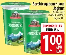 Edeka Berchtesgadener Land Joghurt Angebot