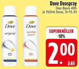 Edeka Dove Deospray Angebot