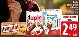 Edeka duplo, kinder Riegel oder hanuta Angebot