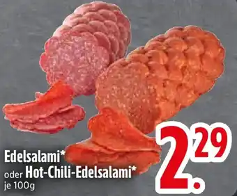 Edeka Edelsalami oder Hot-Chili-Edelsalami Angebot