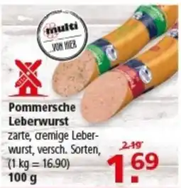 Multi Markt Pommersche Leberwurst Angebot