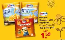 Multi Markt Minions, Knusper- oder Backfrites Angebot