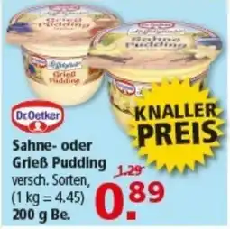 Multi Markt Dr.Oetker Sahne- oder Grieß Pudding Angebot
