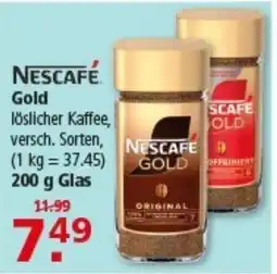 Multi Markt Nescafe Gold löslicher Kaffee Angebot