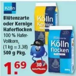 Multi Markt Kölln Blütentarte oder Kernige Haferflocken Angebot