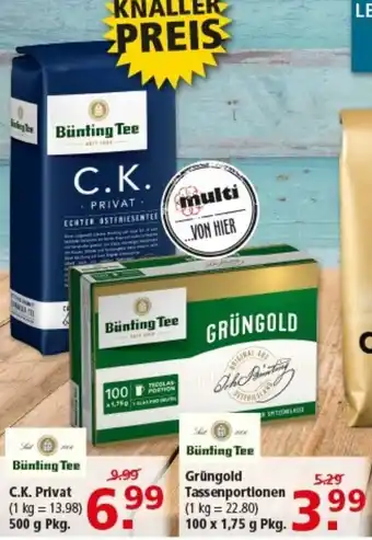 Multi Markt Bünting Tee C.K. Privat Angebot