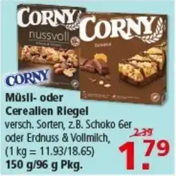 Multi Markt Corny Müsl- oder Cereallien Riegel Angebot