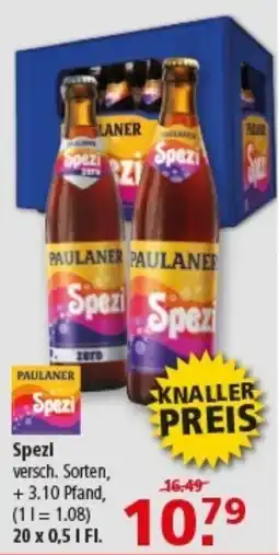 Multi Markt PAULANER Spezi Angebot