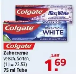 Multi Markt Colgate Zahncreme Angebot