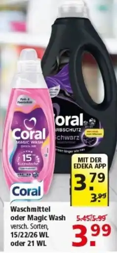 Multi Markt Coral Waschmittel oder Magic Wash Angebot