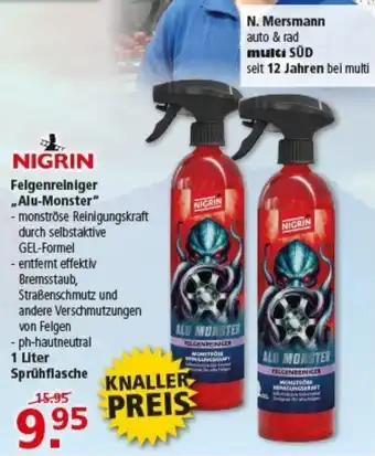 Multi Markt NIGRIN Felgenreiniger "Alu-Monster" Angebot