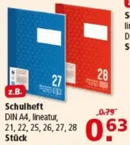 Multi Markt Schulheft Angebot