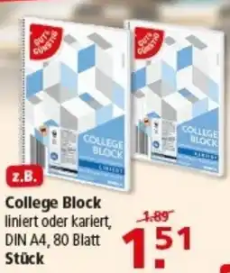 Multi Markt College Block Angebot