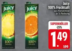 Edeka Juicy 100% Fruchtsaft Angebot