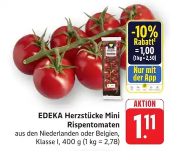 Schmidt's Märkte EDEKA Herzstücke Mini Rispentomaten Angebot
