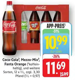 Schmidt's Märkte Coca-Cola, Mezzo-Mix, Fanta Orange Angebot