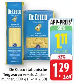 SBK De Cecco italienische Teigwaren Angebot