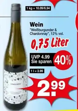 Krümet Sonderposten Wein "Weißburgunder & Chardonnay" Angebot