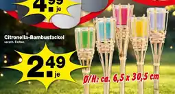 Krümet Sonderposten Citronella-Bambusfackel Angebot