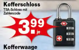Krümet Sonderposten TSA-Schloss mit Zahlencode Angebot