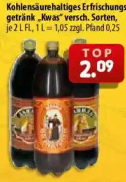 Mix Markt Kohlsäurehaltiges Erfrischungsgetränk „Kwas“ Angebot