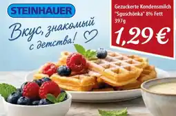 Mix Markt STEINHAUER Gezuckerte Kondensmilch "Sguschönka" 8% Fett Angebot