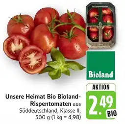 Schmidt's Märkte Unsere Heimat Bio Bioland-Rispentomaten Angebot
