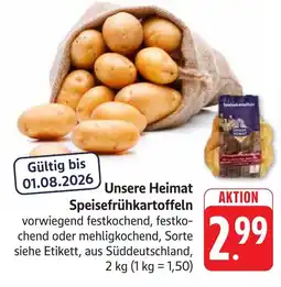 SBK Unsere Heimat Speisefrühkartoffeln Angebot