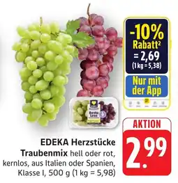 Schmidt's Märkte EDEKA Herzstücke Traubenmix Angebot