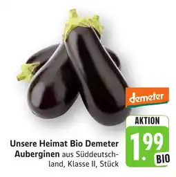 Schmidt's Märkte Unsere Heimat Bio Demeter Auberginen Angebot