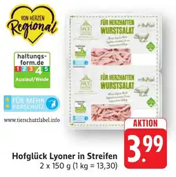 Schmidt's Märkte Hofglück Lyoner in Streifen Angebot