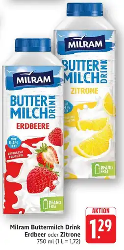 SBK Milram Buttermilch Drink Angebot