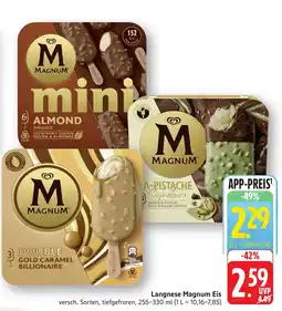 SBK Langnese Magnum Eis Angebot