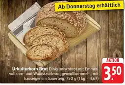 SBK Urkulturtkorn Brot Dinkelmischbrot Angebot