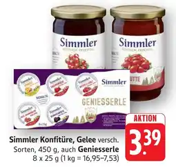 Schmidt's Märkte Simmler Konfitüre, Gelee Angebot