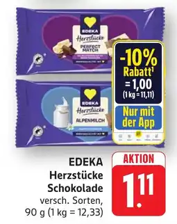 Schmidt's Märkte EDEKA Herzstücke Schokolade Angebot
