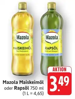 SBK Mazola Maiskeimöl oder Rapsöl Angebot