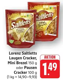 Schmidt's Märkte Lorenz Saltletts Laugen Cracker, Mini Brezel Angebot