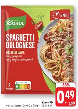 SBK Knorr Spaghetti Bolognese Angebot