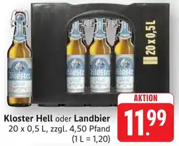 SBK Kloster Hell oder Landbier Angebot
