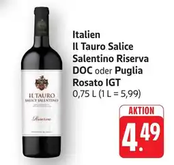 SBK Il Tauro Salice Salentino Riserva Angebot