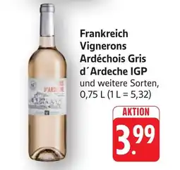 SBK Frankreich Vignerons Ardéchois Gris d'Ardeche IGP Angebot