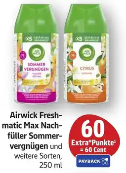 SBK Airwick Freshmatic Max Nachfüller Sommervergnügen Angebot