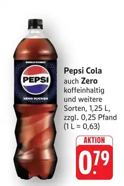 Schmidt's Märkte Pepsi Cola Zero Zucker Angebot