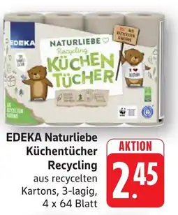 SBK EDEKA Naturliebe Küchentücher Recycling Angebot