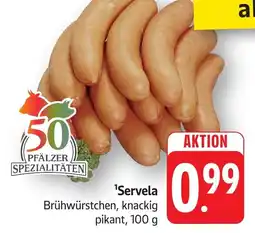 SBK ¹Servela Brühwürstchen, knackig pikant Angebot