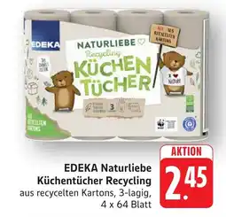 Schmidt's Märkte EDEKA Naturliebe Küchentücher Recycling Angebot